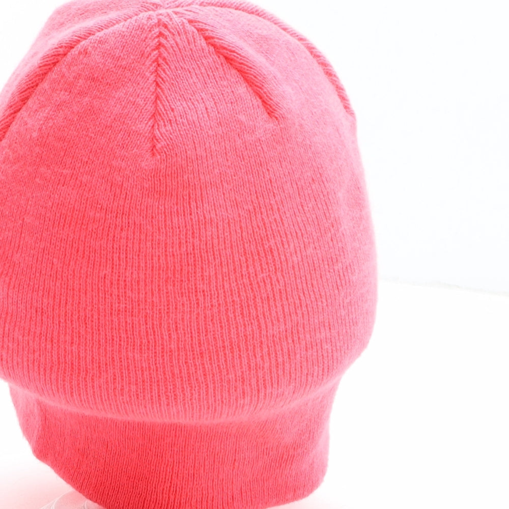Mountain Life Womens Pink Acrylic Beanie One Size