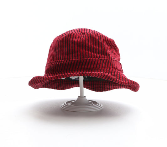 Kangol Mens Red Striped Polyester Bucket Hat One Size