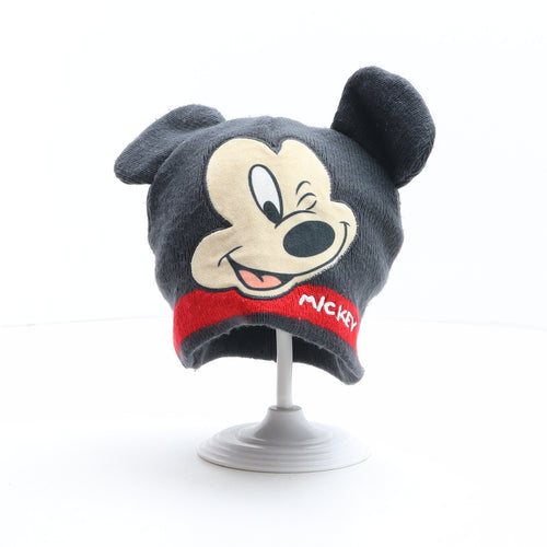 Disney Boys Grey Acrylic Beanie One Size - Disney, Mickey Mouse