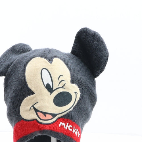 Disney Boys Grey Acrylic Beanie One Size - Disney, Mickey Mouse