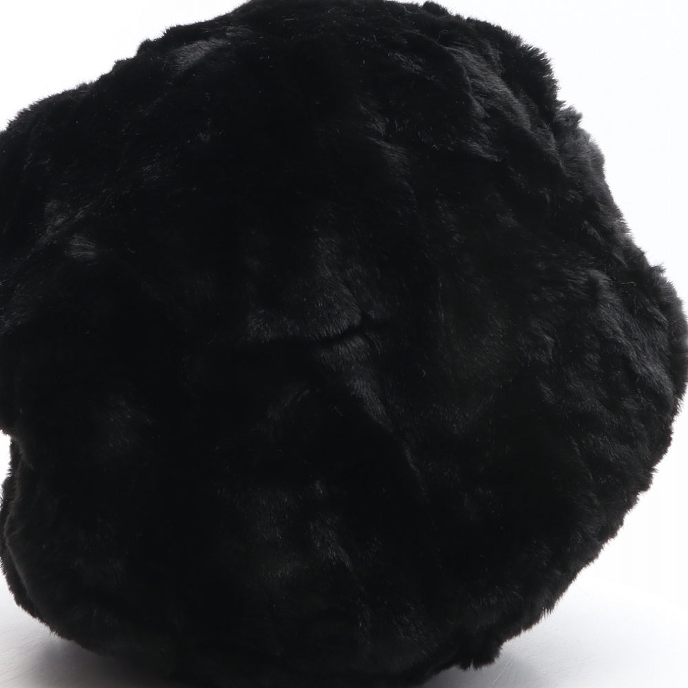 Parkhurst Womens Black Acrylic Beret One Size - Faux Fur