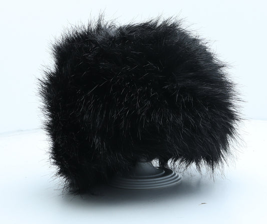 Marks and Spencer Womens Black Modacrylic Cossack Size S - Faux Fur