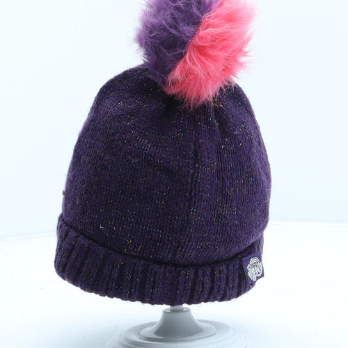 TU Girls Purple Acrylic Bobble Hat One Size - My Little Pony
