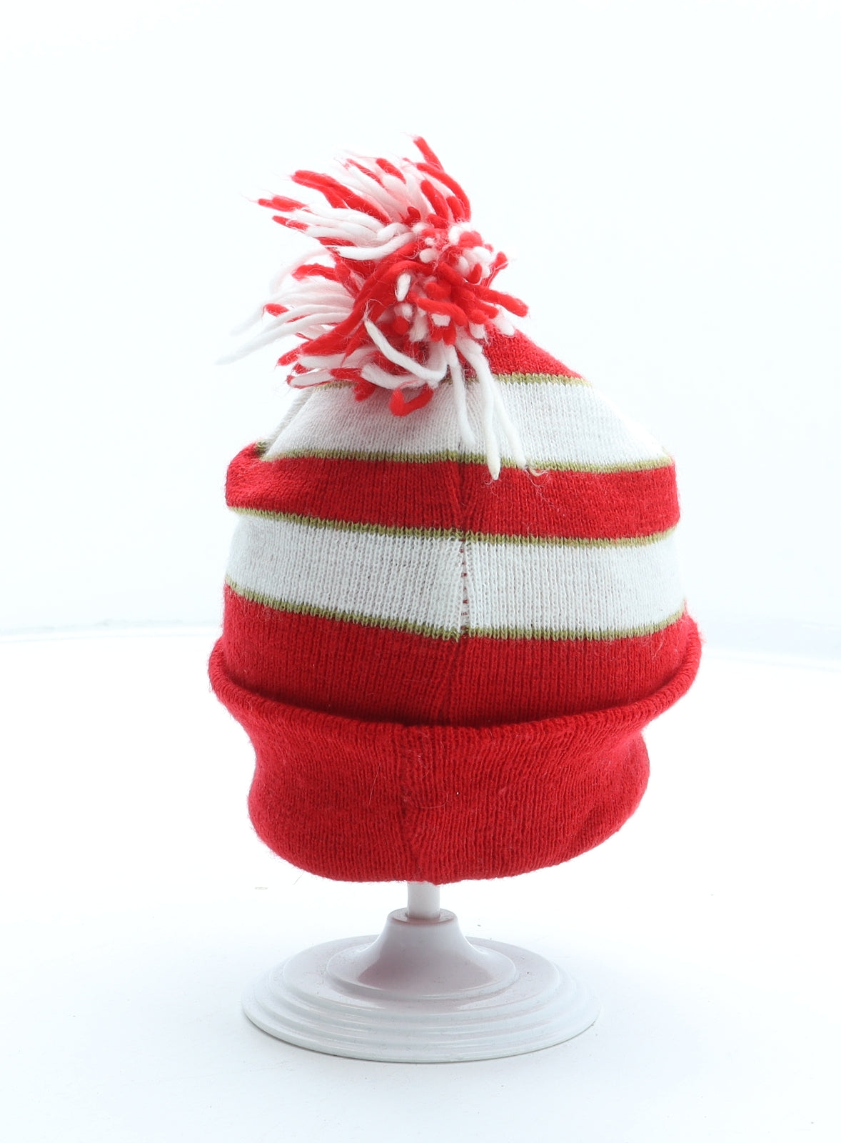 Sunderland FC Boys Red Striped Acrylic Bobble Hat Size S