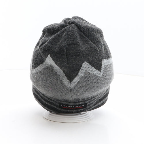 Outdoor Research Mens Grey Geometric Polyester Beanie One Size