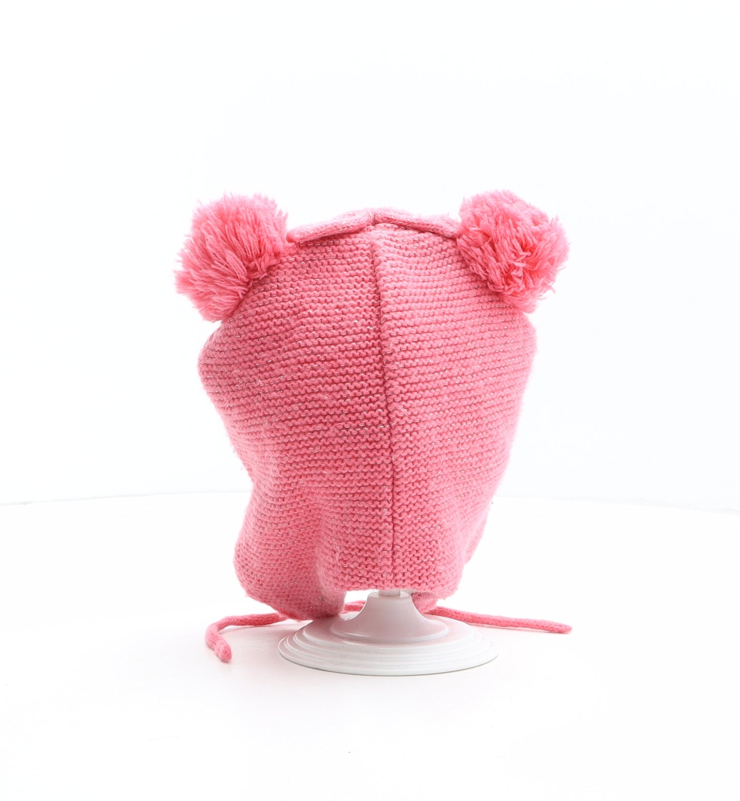 Disney Girls Pink Acrylic Winter Hat One Size - Disney, Minnie Mouse, Size 86cm 50/51