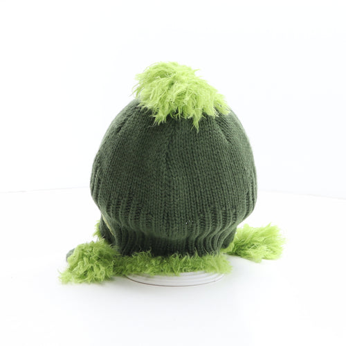 Helly Hansen Boys Green Acrylic Winter Hat One Size - Faux Fur