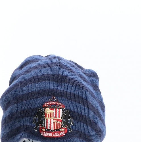 Sunderland A.F.C Mens Blue Striped Acrylic Docker Cap One Size - Sunderland A.F.C
