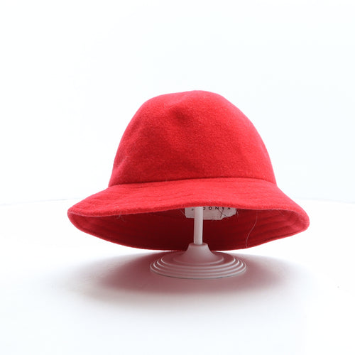 Kangol Womens Red Wool Bucket Hat One Size