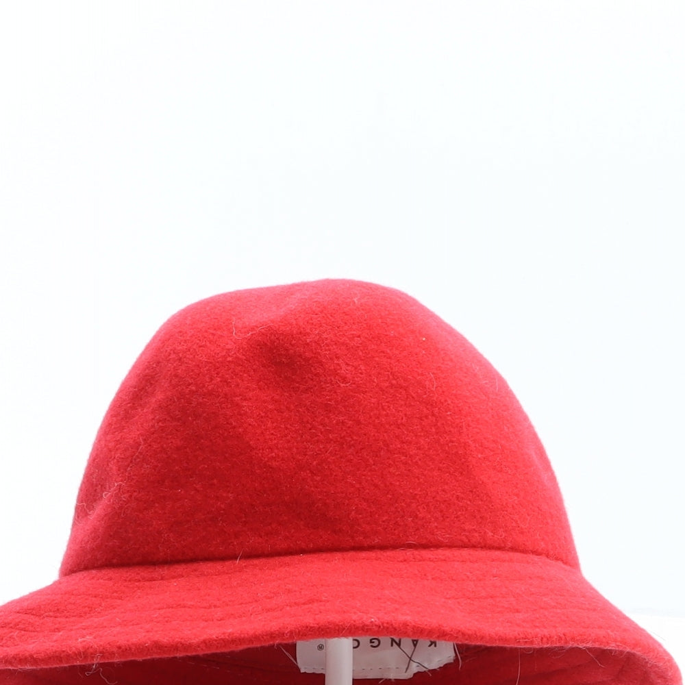 Kangol Womens Red Wool Bucket Hat One Size