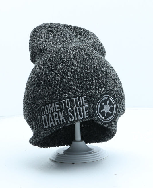 Star Wars Mens Grey Acrylic Beanie One Size - Come to the Dark Side