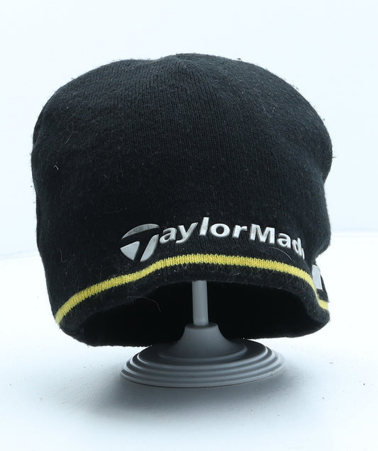 TaylorMade Mens Black Acrylic Beanie One Size