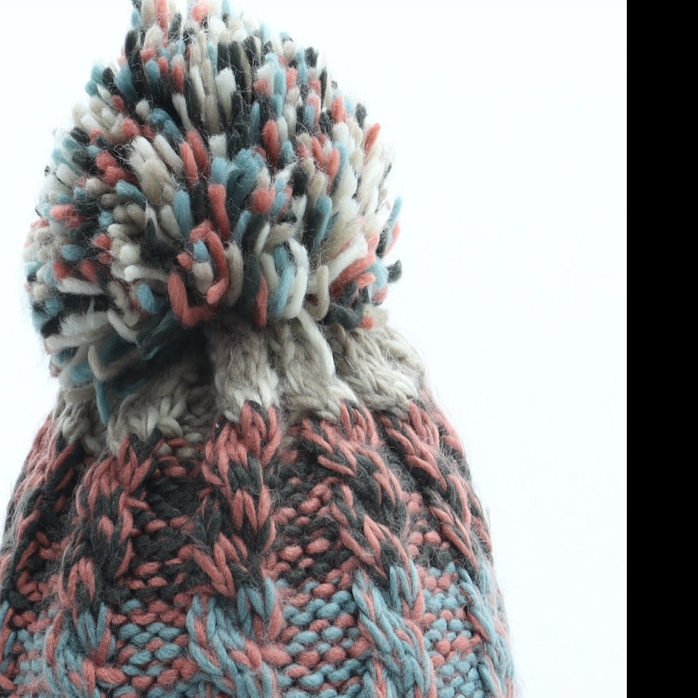 Powder Womens Multicoloured Geometric Acrylic Bobble Hat One Size