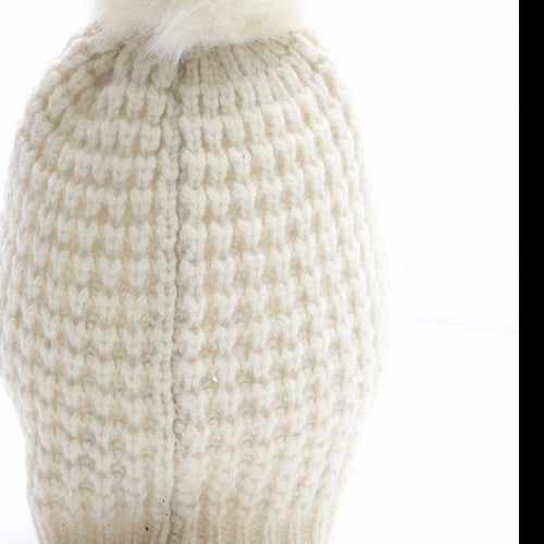 John Lewis Womens Ivory Wool Bobble Hat One Size