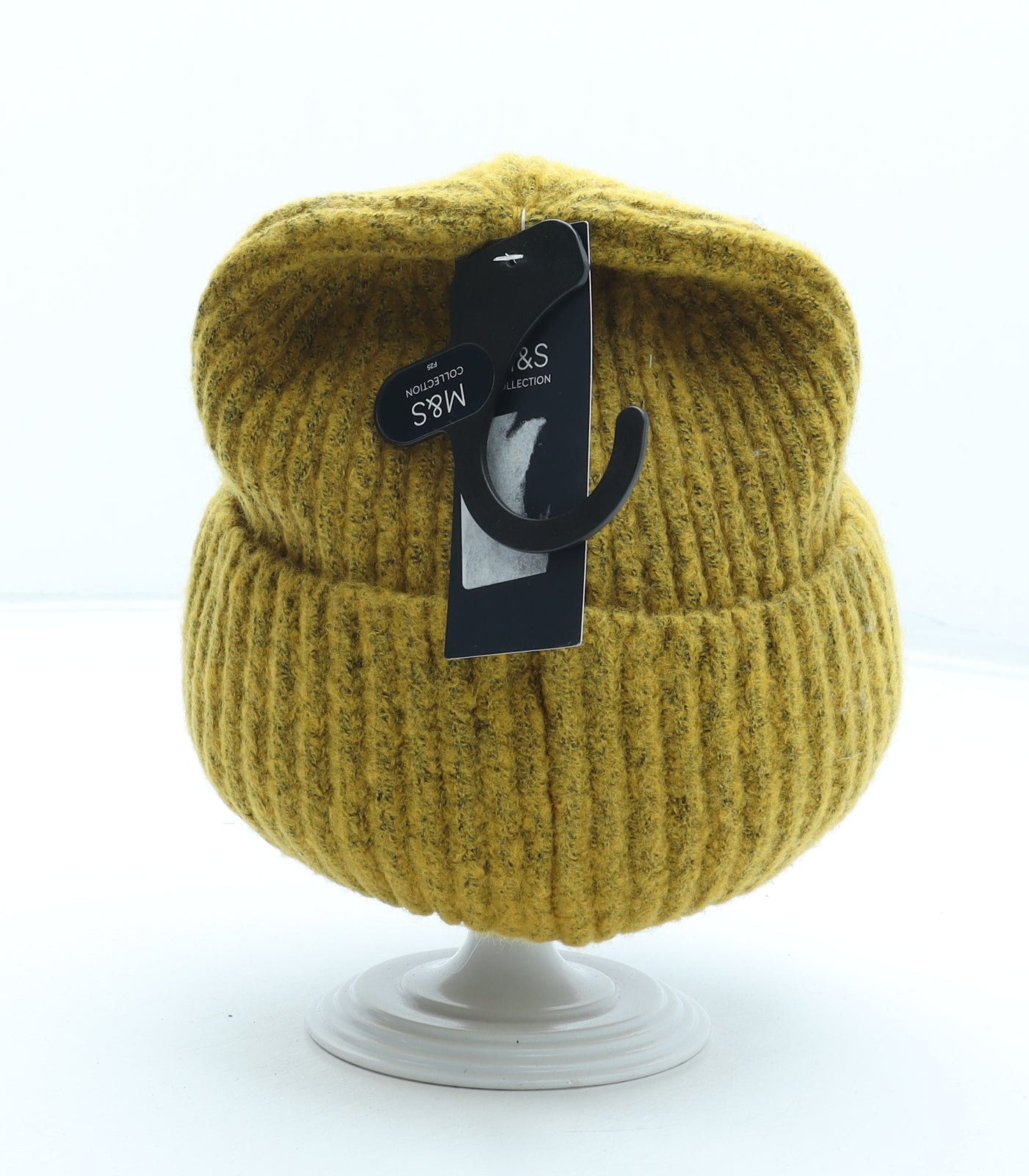 Marks and Spencer Womens Yellow Acrylic Beanie One Size
