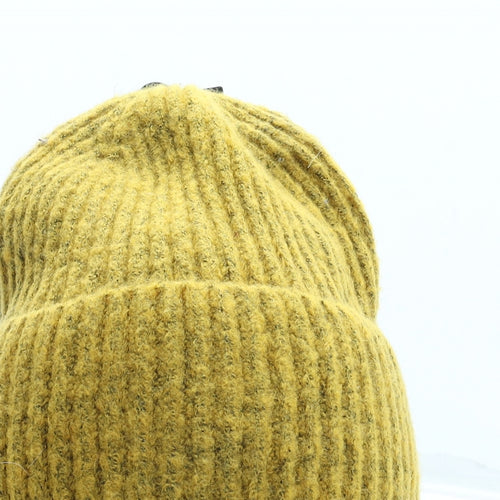 Marks and Spencer Womens Yellow Acrylic Beanie One Size