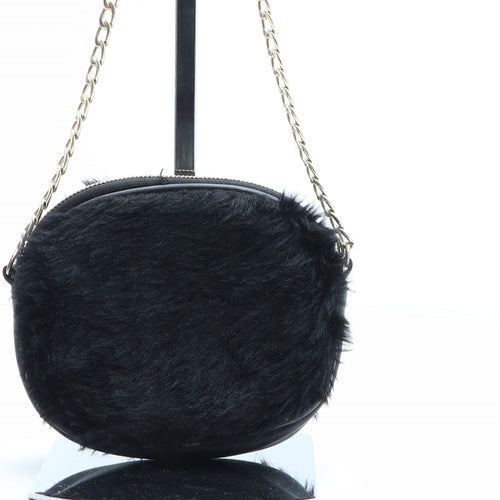 Atmosphere Womens Black Acrylic Crossbody Size Mini - Faux Fur