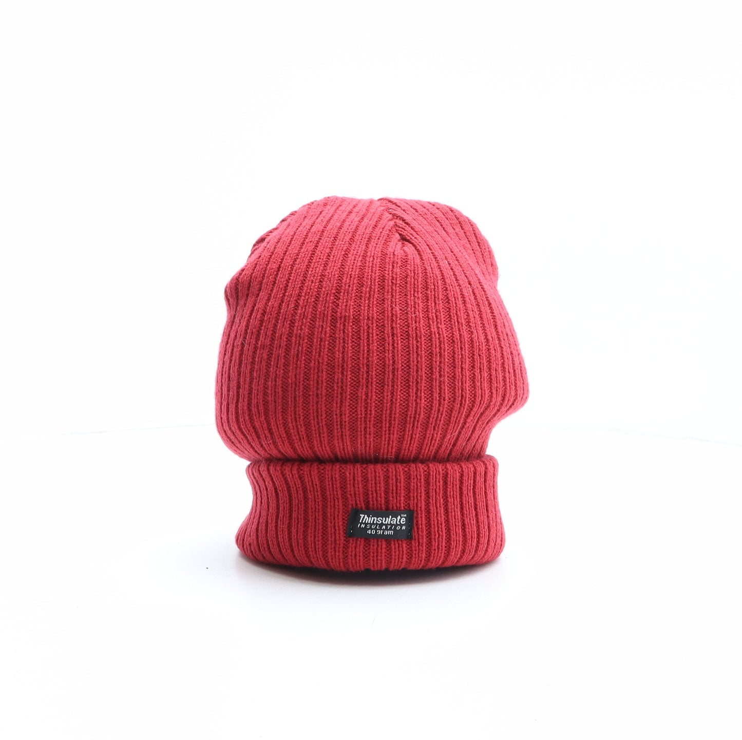 Thinsulate Mens Red Acrylic Beanie One Size