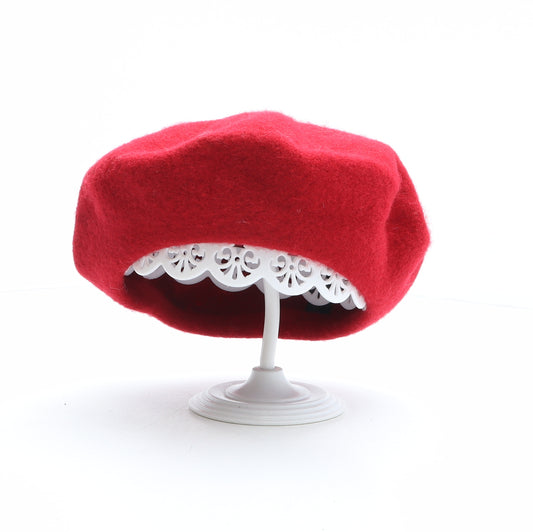 Primark Womens Red 100% Wool Beret One Size