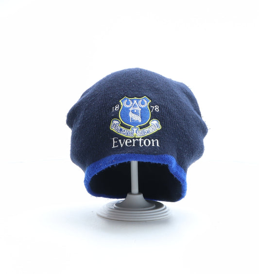 Everton Mens Blue Acrylic Beanie One Size - Everton