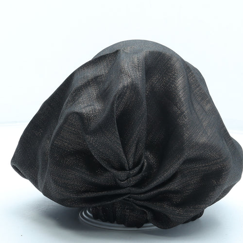 Dunelm Womens Black Polyester Turban One Size - Ruched