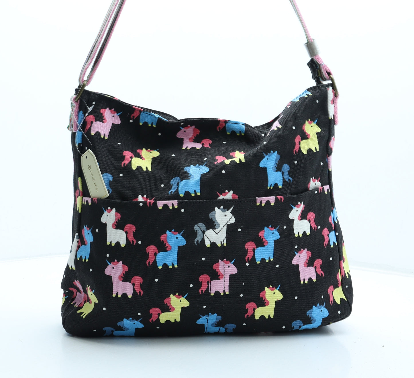 Have Best Womens Multicoloured Geometric Polyester Crossbody Size Medium - Unicorn