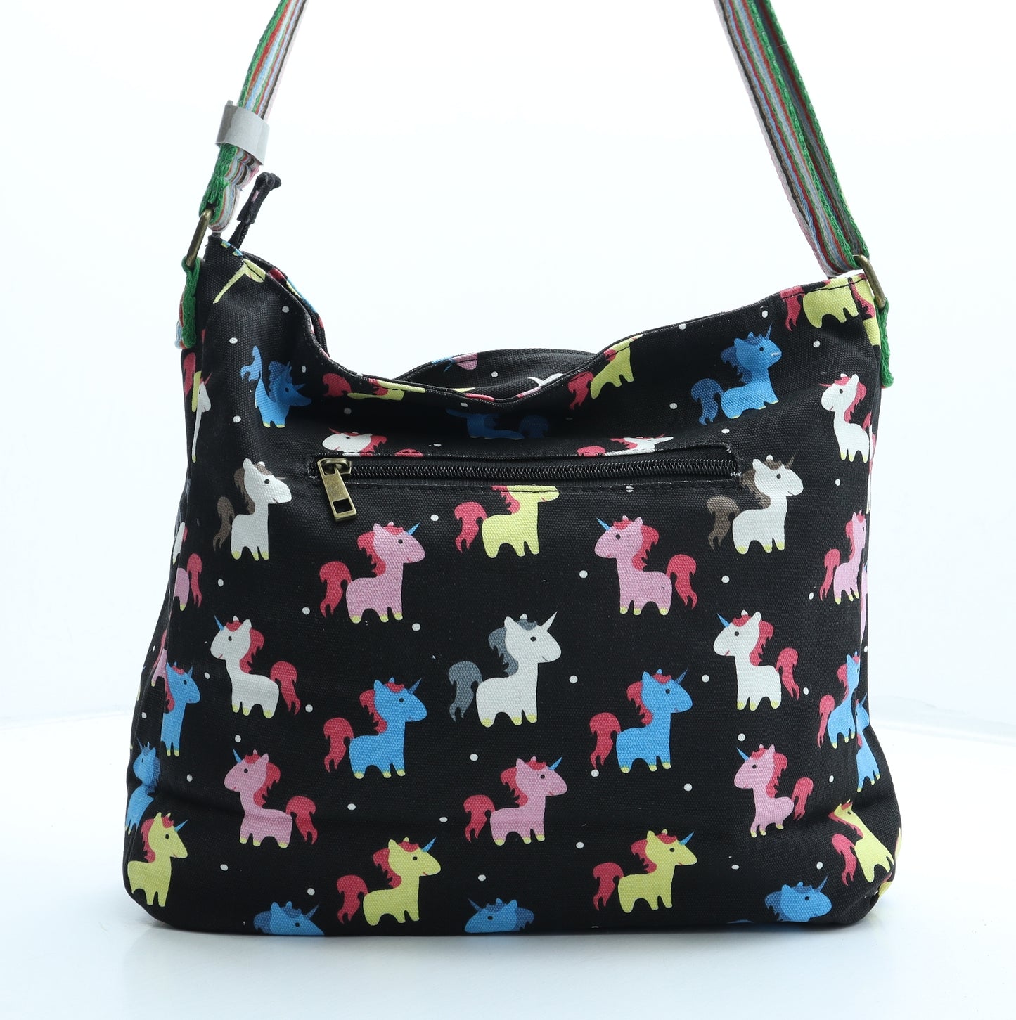 Have Best Womens Multicoloured Geometric Polyester Crossbody Size Medium - Unicorn