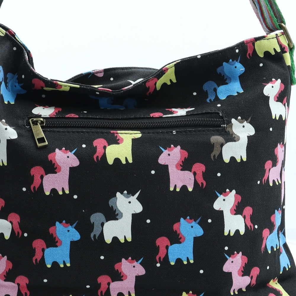 Have Best Womens Multicoloured Geometric Polyester Crossbody Size Medium - Unicorn