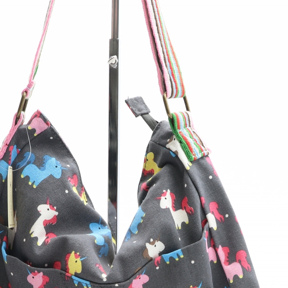 Have Best Womens Multicoloured Geometric Polyester Crossbody Size Medium - Unicorn Pattern