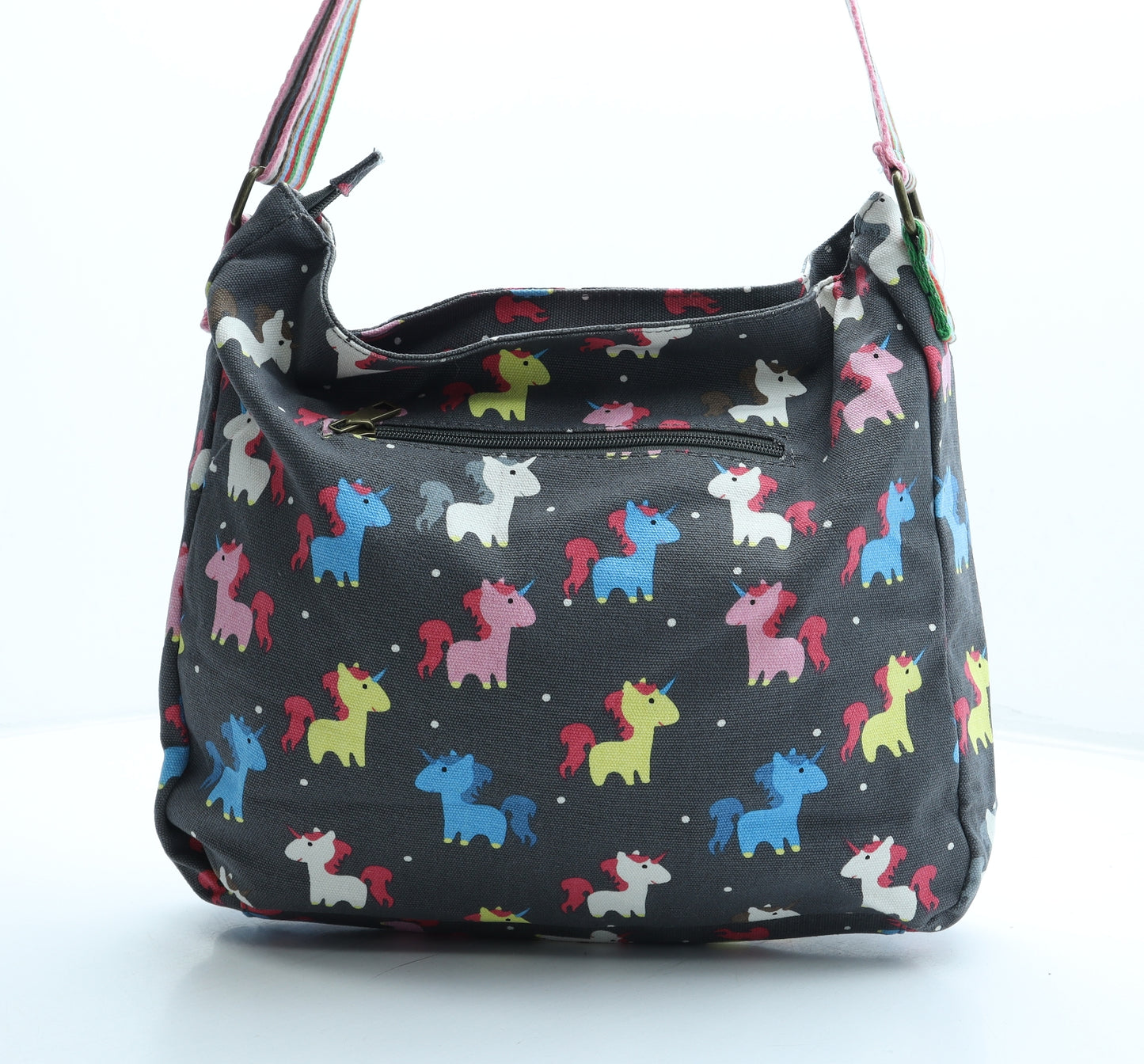 Have Best Womens Multicoloured Geometric Polyester Crossbody Size Medium - Unicorn