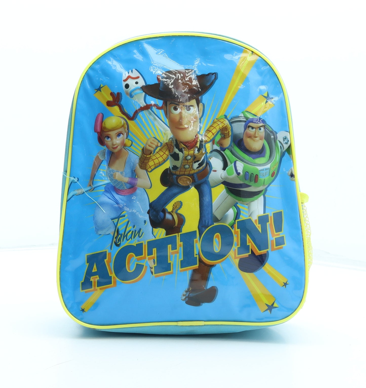 Disney Toy Story Boys Multicoloured Geometric Polyester Backpack Size Small Zip