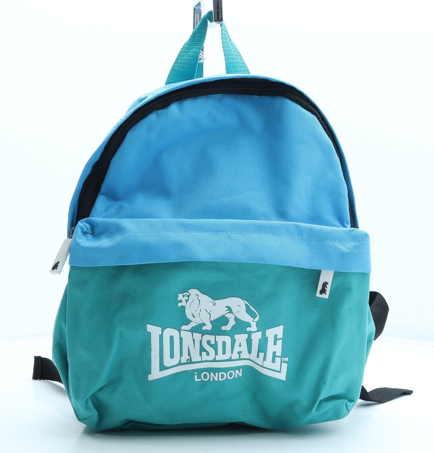 Lonsdale Boys Blue 100% Polyester Backpack Size Medium Zip