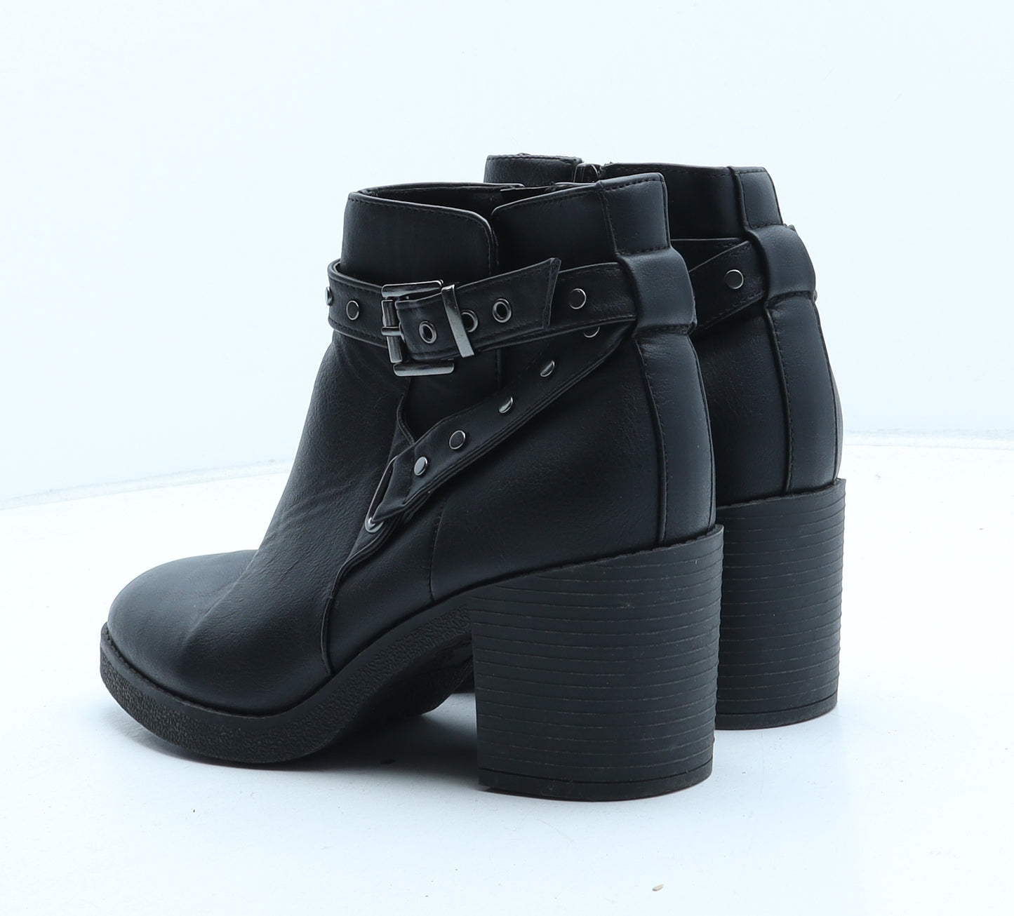 New Look Womens Black Synthetic Bootie Boot UK 4 - Estimated Size 4