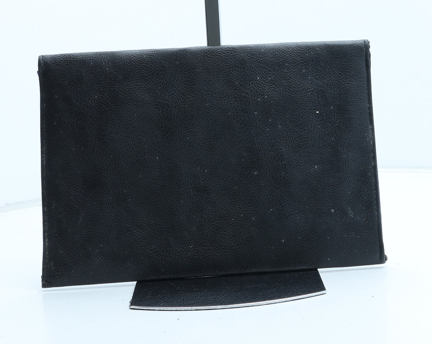 New Look Womens Black Colorblock Polyurethane Clutch Size Medium