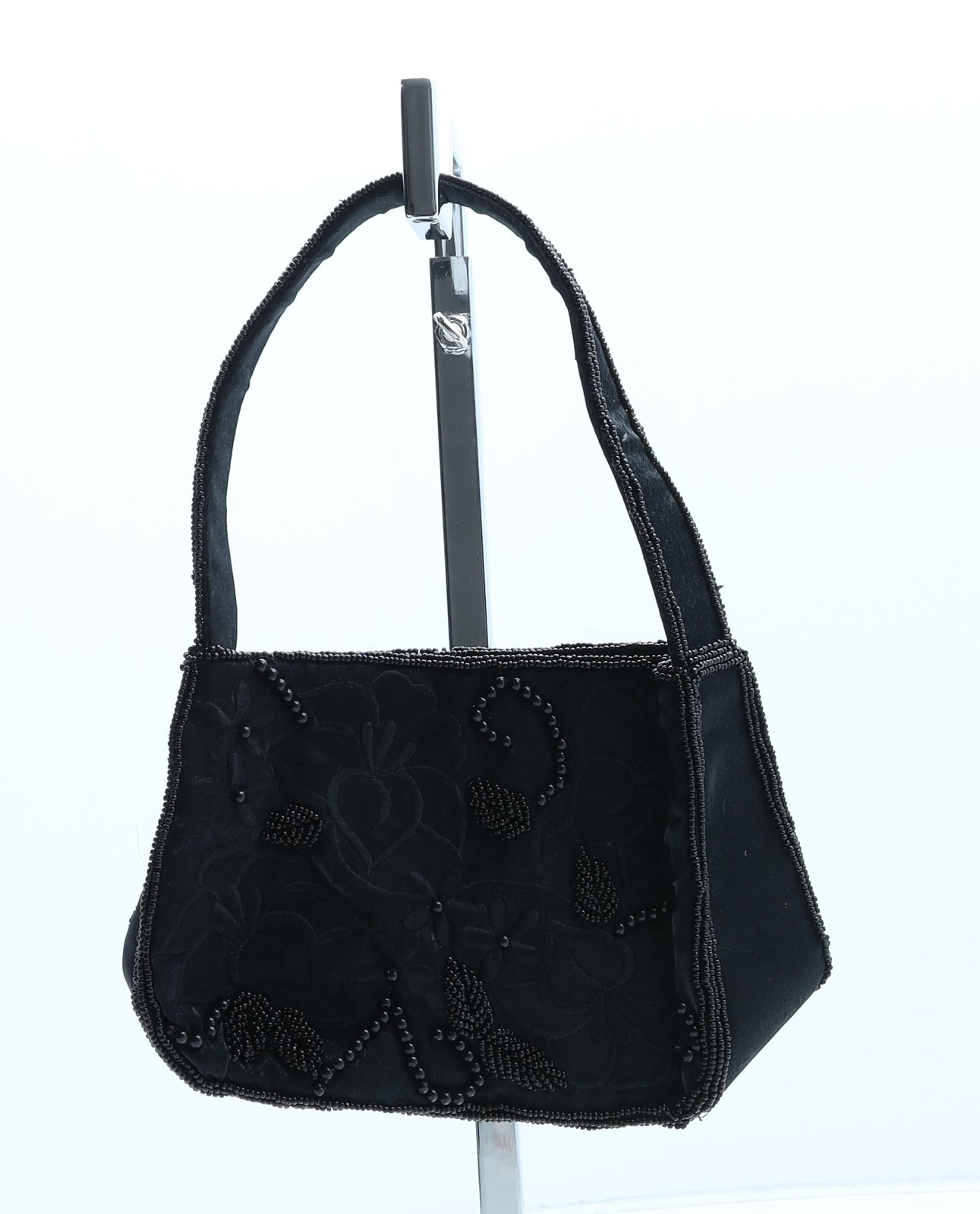 Debenhams Womens Black Floral Nylon Shoulder Bag Size Mini