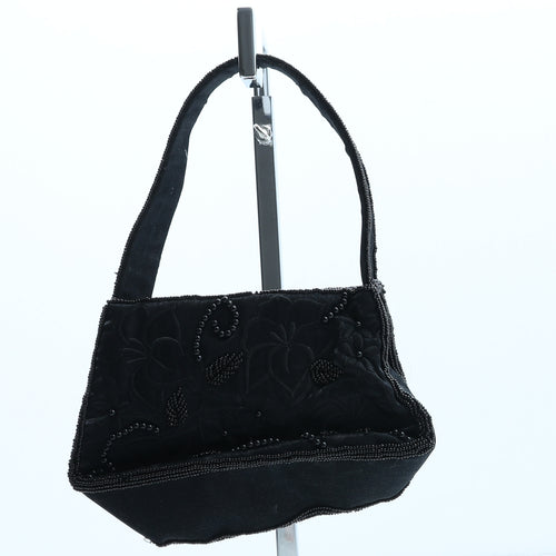 Debenhams Womens Black Floral Nylon Shoulder Bag Size Mini