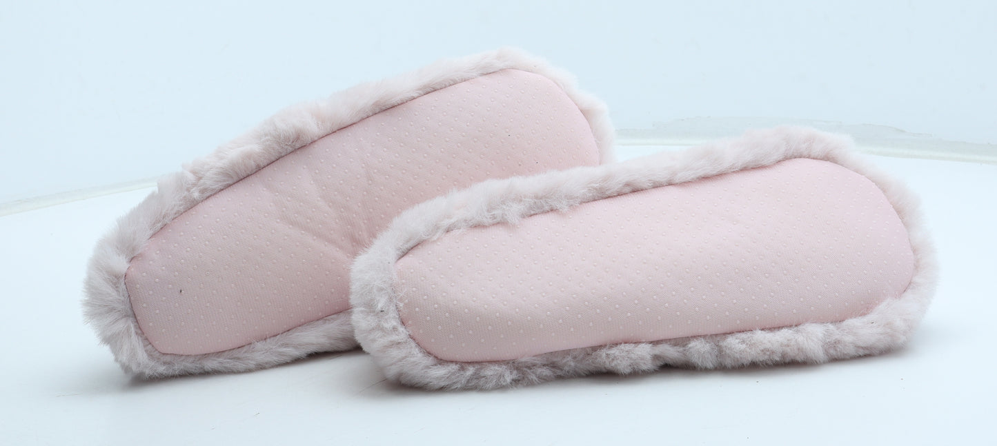 Cozy Calm Womens Pink Polyester Slip On Slipper UK