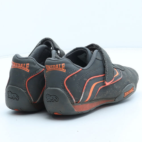 Lonsdale Boys Black Synthetic Trainer UK 13