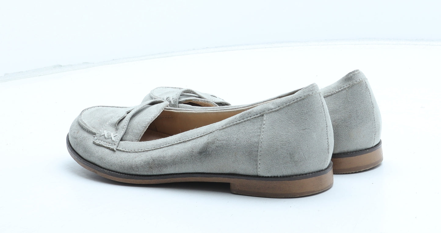 NEXT Womens Grey Synthetic Slip On Casual UK