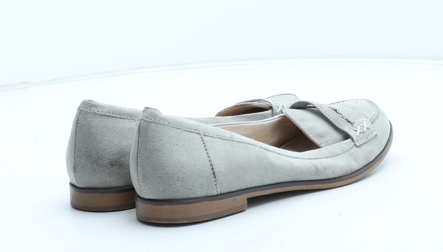 NEXT Womens Grey Synthetic Slip On Casual UK