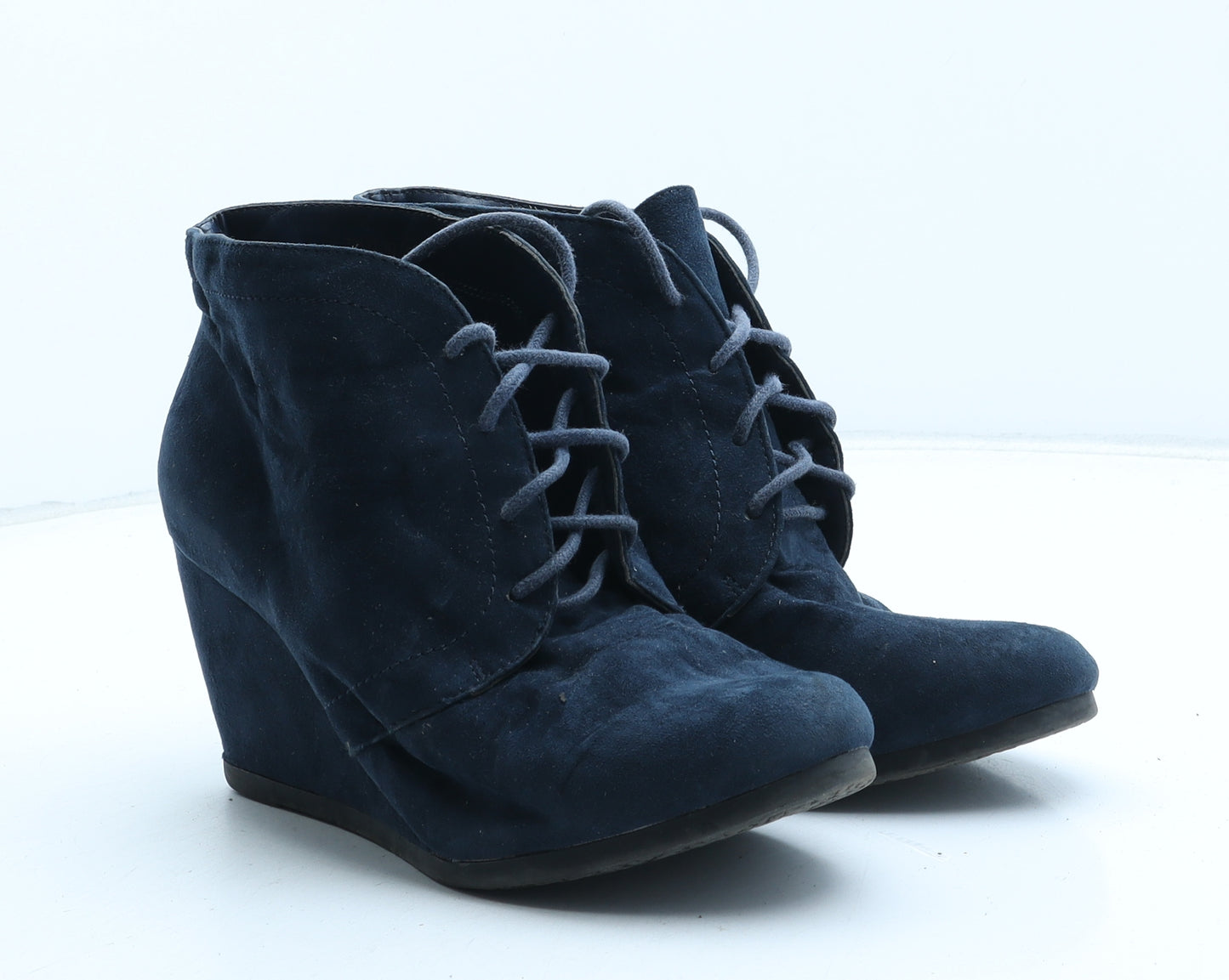Sole Desire Womens Blue Synthetic Bootie Boot UK