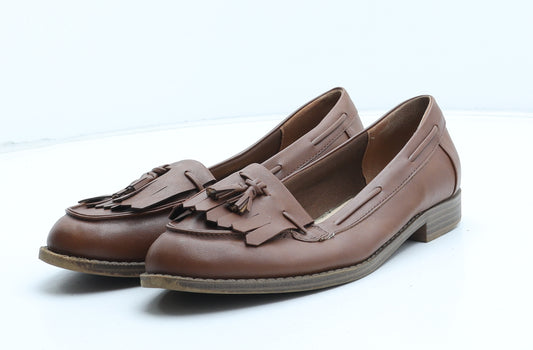 Marks and Spencer Womens Brown Synthetic Loafer Casual UK