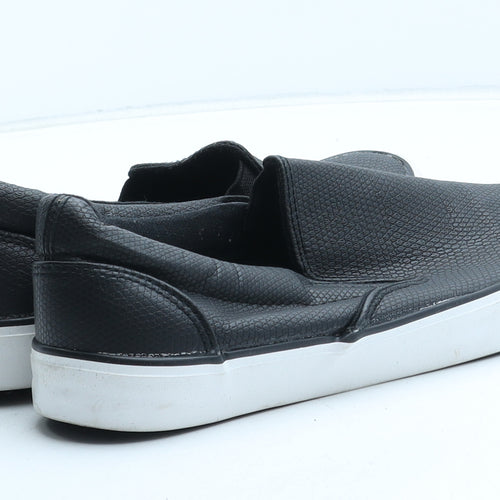 New Look Womens Black Geometric Synthetic Slip On Casual UK