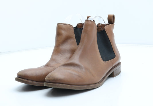 Clarks Womens Brown Synthetic Chelsea Boot UK