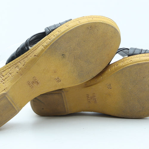 Made in Italy Womens Beige Polyurethane Slip On Sandal UK
