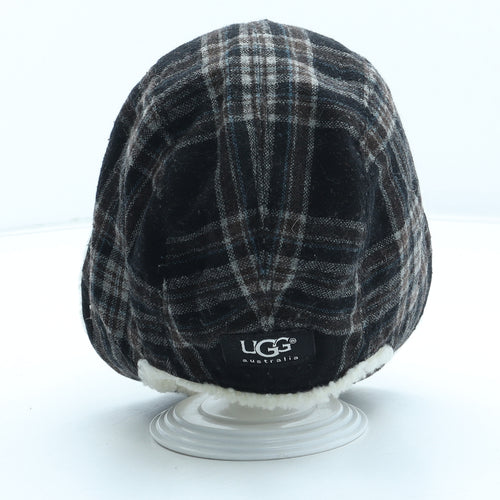 UGG Boys Brown Plaid Polyester Trapper Hat Size S - Size 2-4 Years