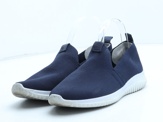 New Look Womens Blue Synthetic Slip On Casual UK