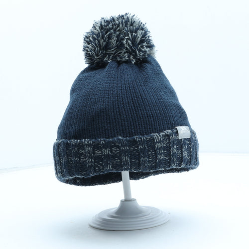 Trespass Boys Blue Acrylic Bobble Hat One Size - UK Size 5-7 Years