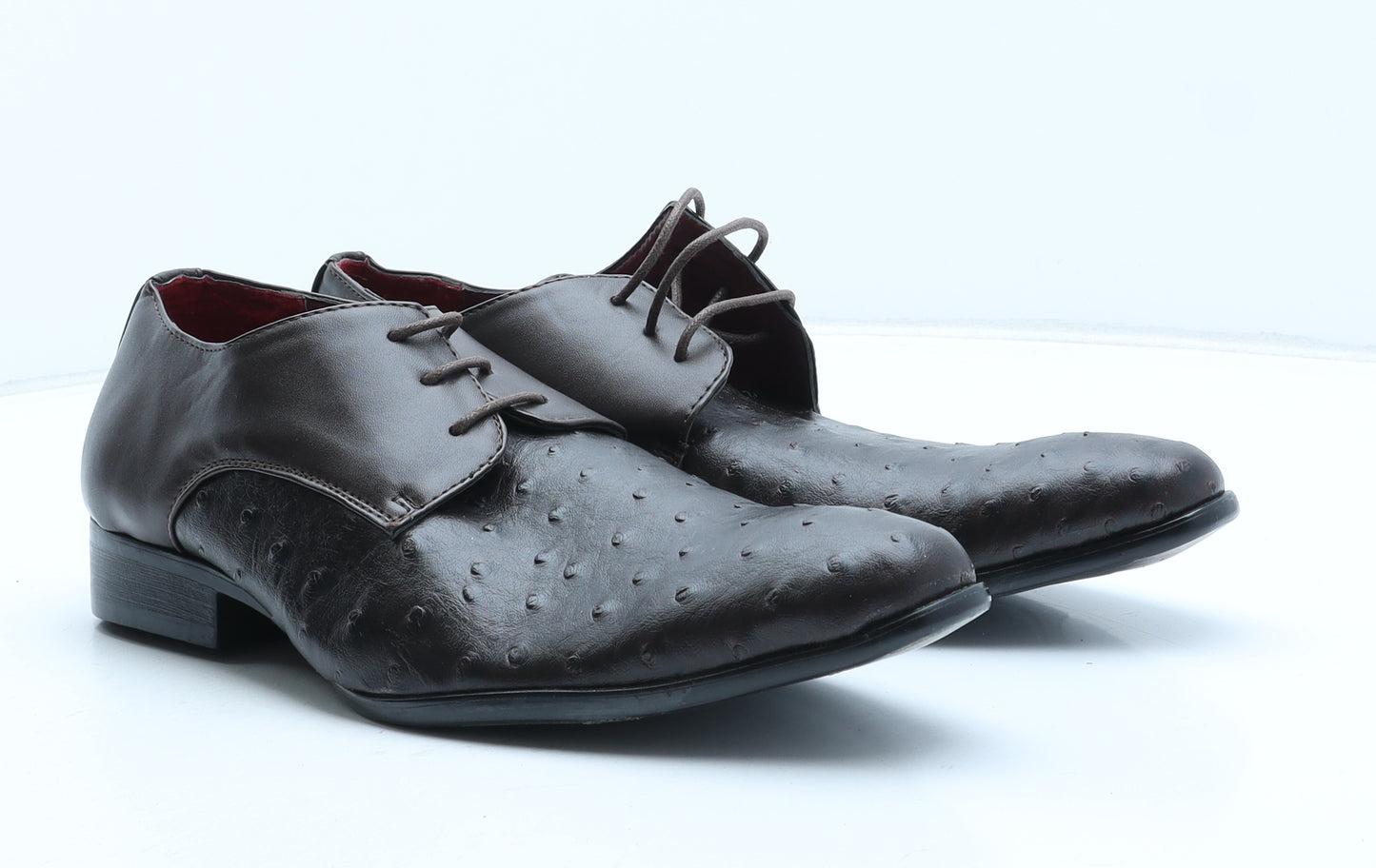 Gio Gino Mens Brown Leather Oxford Dress UK 9