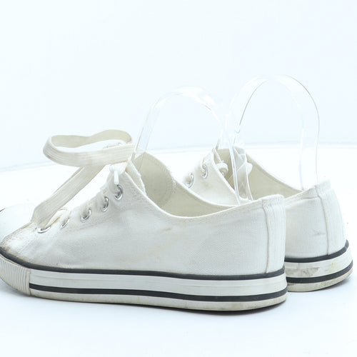 New Look Womens White Synthetic Trainer UK